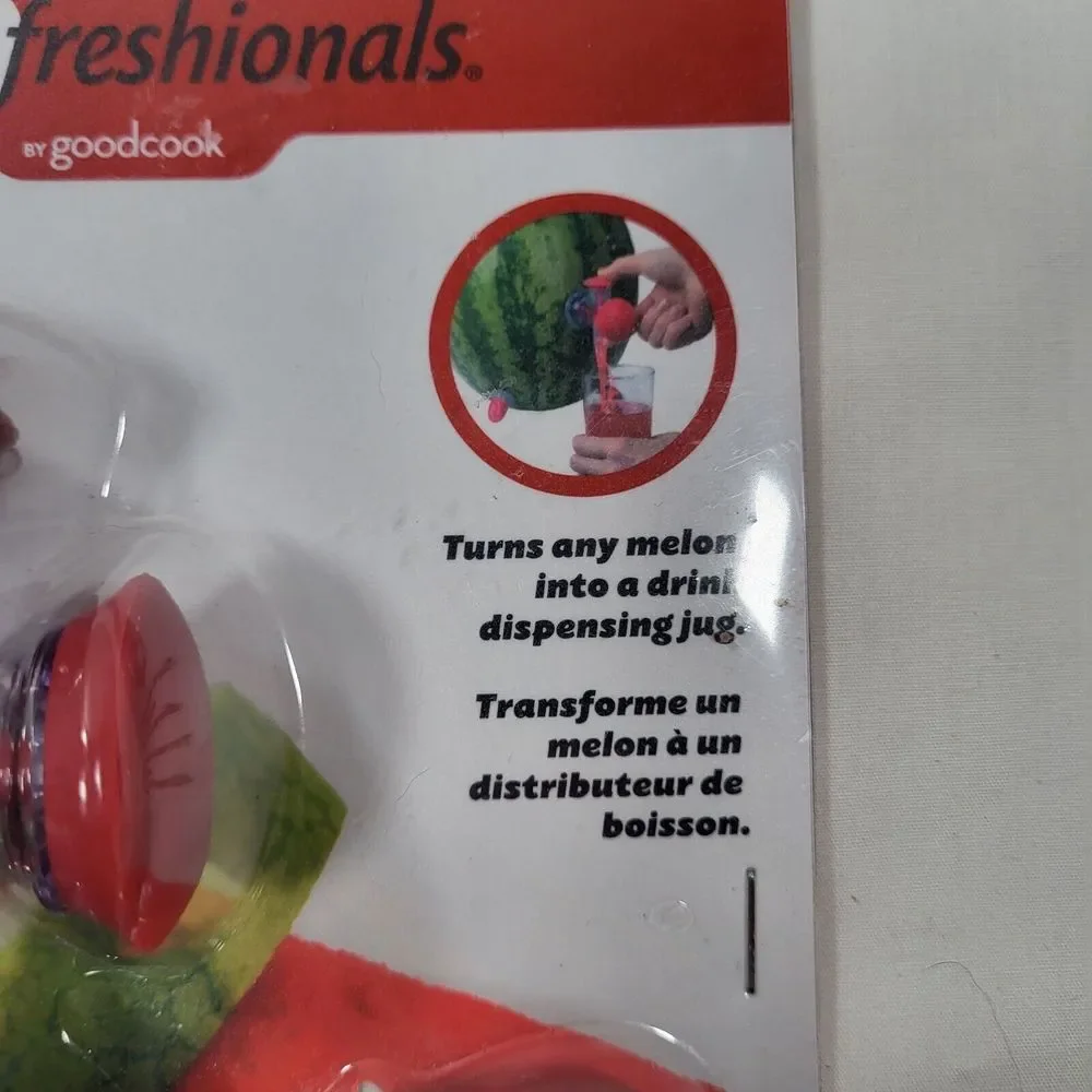 PROfreshionals by Good Cook 4 Piece Set Melon Tap Juice Dispenser for‎ Parties